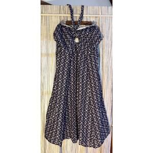 Navy and White Halter/ Strapless Boden Dress